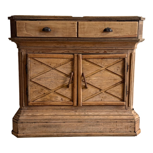 Antique French Pine Shop Counter For Sale