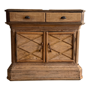 Antique French Pine Shop Counter