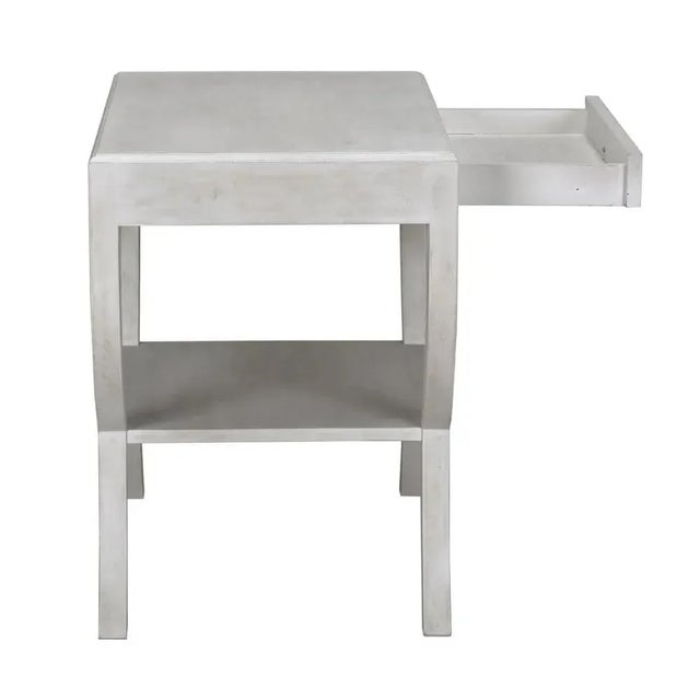 Not Yet Made - Made To Order NOIR Maude Side Table, White Wash For Sale - Image 5 of 6