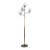1950s Vintage Italian Brass & Marble Floor Lamp in the Style of Angelo Lelii For Sale