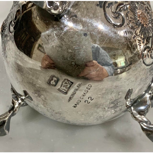 Vintage English Silverplate Hand-Chased Lion-Footed Sugar Caster / Muffineer / Sugar Shaker #22 - Cottagecore, Collectible, Sheffield - See Pics For Sale - Image 9 of 9