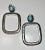 This is part of Chairish’s Costume Jewelry assortment. This massive oversized Navajo earrings are made with Silver Alloy...