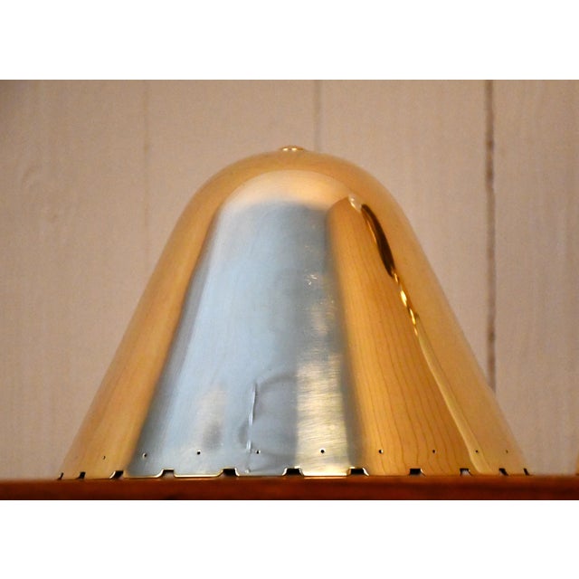Metal Very Rare Swedish Grace Period, Brass Table Lamp by Harald Notini for Böhlmarks 1930s For Sale - Image 7 of 14