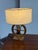 Brown Vintage Rustic Wagon-Wheel Table Lamp For Sale - Image 8 of 12