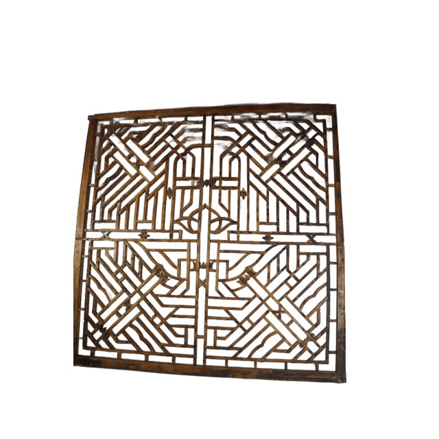 Antique Transom Window in a Geometric Design For Sale - Image 11 of 11