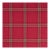 Schumacher Blackburn Merino Plaid Fabric In Crimson For Sale