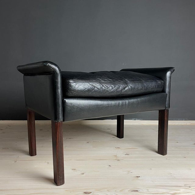 Set of Lounge Chair & Ottoman Mod. 500 attributed to Hans Olsen for Vatne Møbler, Denmark, 1960s For Sale - Image 13 of 14