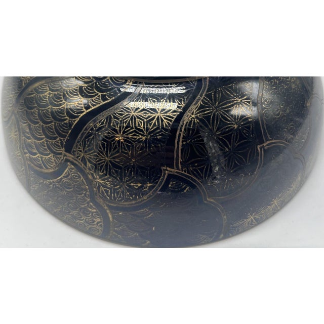 18th C. Qianlong Chinese Export Powder Blue Gilt Famille Rose 11 Inch Punch Bowl, Antique Qing Dynasty Chinoiserie Porcelain, Mandarin Palette For Sale In Portland, ME - Image 6 of 18