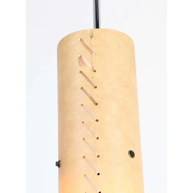 Pendant Light with Stitched Beige Parchment, Santa & Cole For Sale - Image 10 of 13