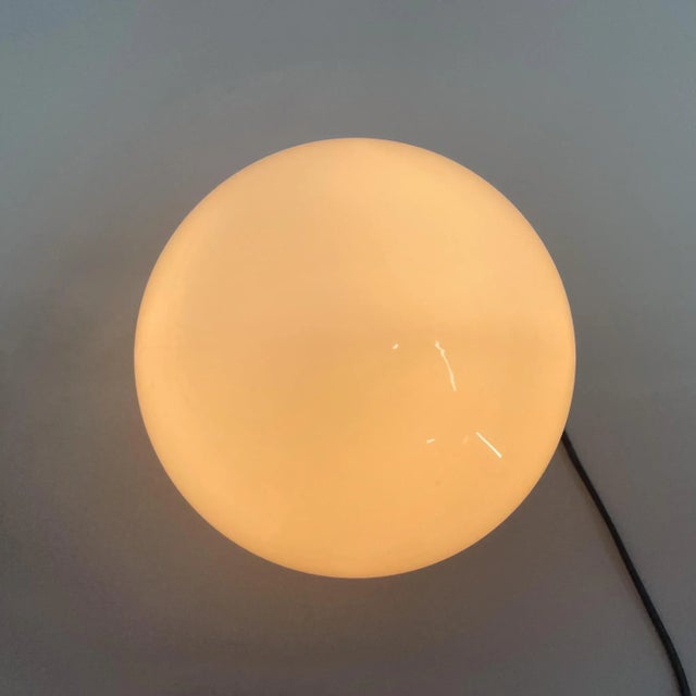 Mid-Century Ceramic & Milk Glass Wall Light, 1950s For Sale - Image 4 of 8