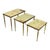 Nesting Tables in Onyx Marble and Copper, France, 1950s, Set of 3 For Sale - Image 6 of 15