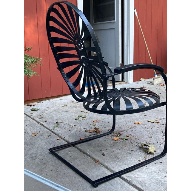 Mid 20th Century Francois Carre King Cantilever Rocker For Sale - Image 10 of 10