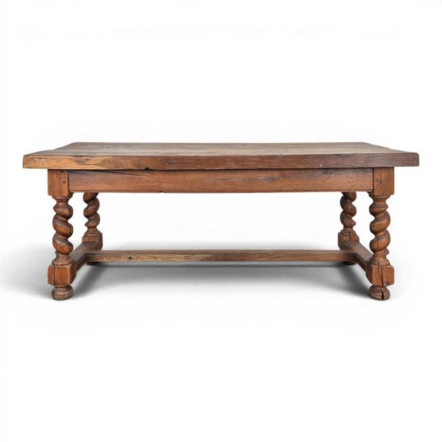 Louis XIII Style Farmhouse Table in Oak For Sale - Image 11 of 11