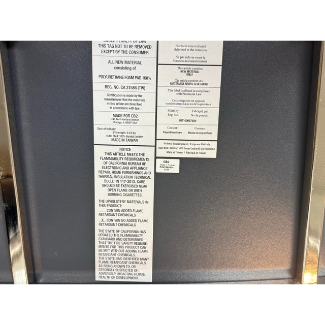 Cb2 Phoenix Carbon Gray Dining Chairs, Set of Six For Sale - Image 12 of 12