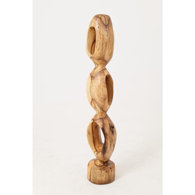 Contemporary Still Stand Abstract Wood Sculpture by Logniture For Sale - Image 3 of 11