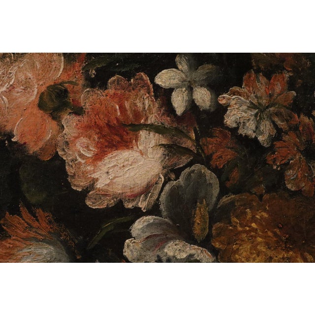 Felice Boselli, Still Life of Flowers and Fruit Boselli, 1700, Oil on Canvas For Sale - Image 7 of 15