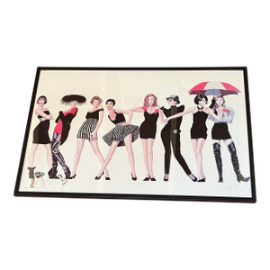 Vogue Limited Edition Numbered Fashion Themed Framed Print - Artist Edition 13/50, Artist Signed