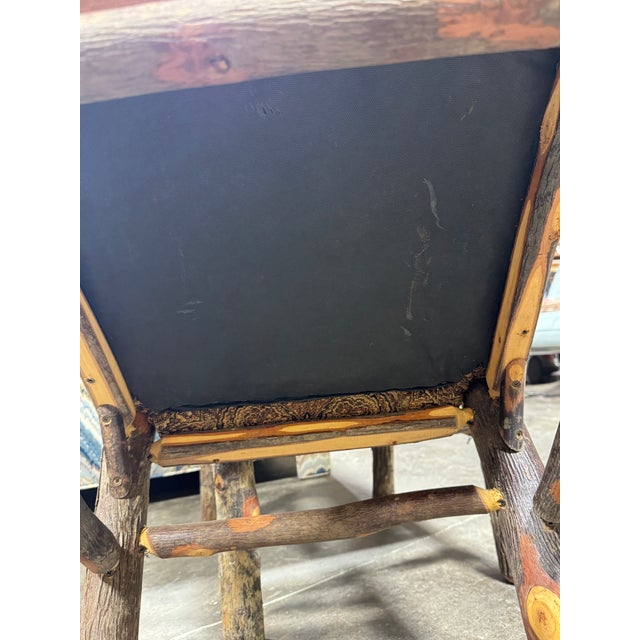 Brown Old Hickory Style Dining Accent Chairs - a Pair For Sale - Image 8 of 8