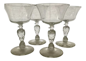 Vintage “American Eagle” Libbey Wine Glasses - Set of 4
