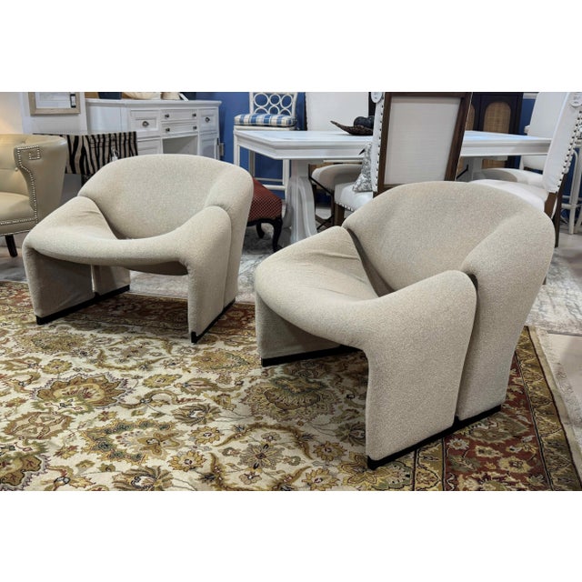 Vintage Pierre Paulin for Artifort Groovy F-580 Lounge Chairs, a Pair For Sale - Image 13 of 13