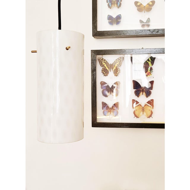 Metal Mid-Century Murano Glass Polkadot Pendant Light by Rupert Nikoll, 1950s For Sale - Image 7 of 10