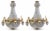 Late 20th Century French Louis XVI Gold Deer Chandeliers - Pair For Sale - Image 18 of 18