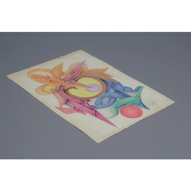 Fritz Klee, Abstract Composition, Germany, 1955, Drawing For Sale - Image 13 of 17