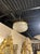 Traditional Early 20th Century French Cut Glass and Gilt Brass Flush Mount Chandelier For Sale - Image 3 of 5