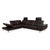 Leather Corner Sofa in Brown with Manual Function by Willi Schillig For Sale - Image 5 of 18