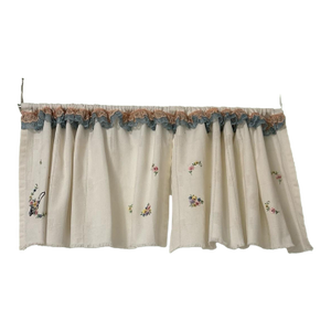 Upcycled Embroidery Valances Pack of 2
