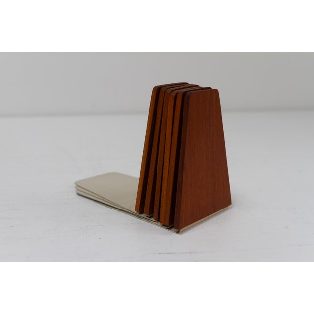 Mid-Century Teak Bookends by Kai Kristiansen for FM, 1960s, Set of 6 For Sale - Image 16 of 18