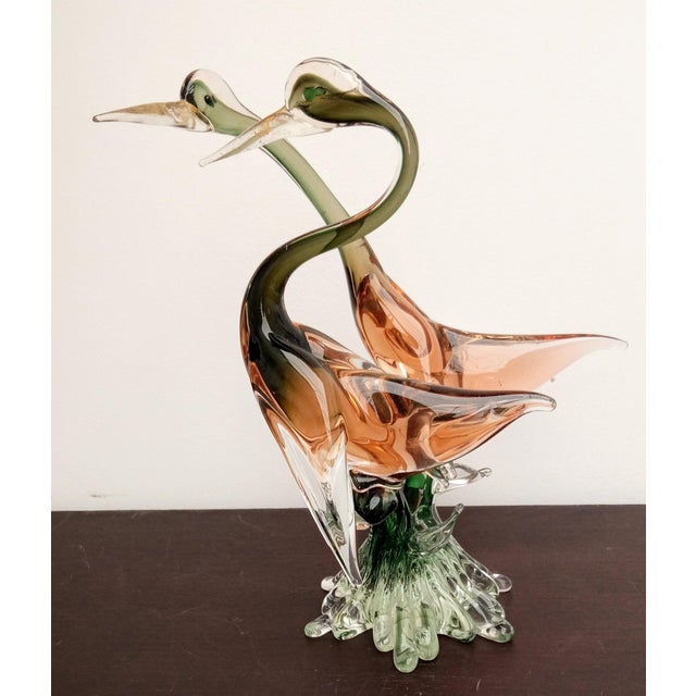 Murano Glass Cormorants Archimede Seguso, 1970s For Sale - Image 4 of 15