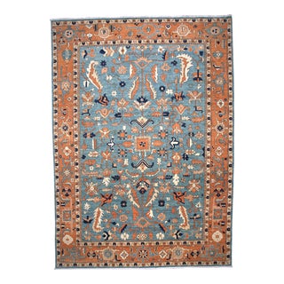 1990s Handwoven Serapi Style Area Rug 9'10" X 13'10" For Sale