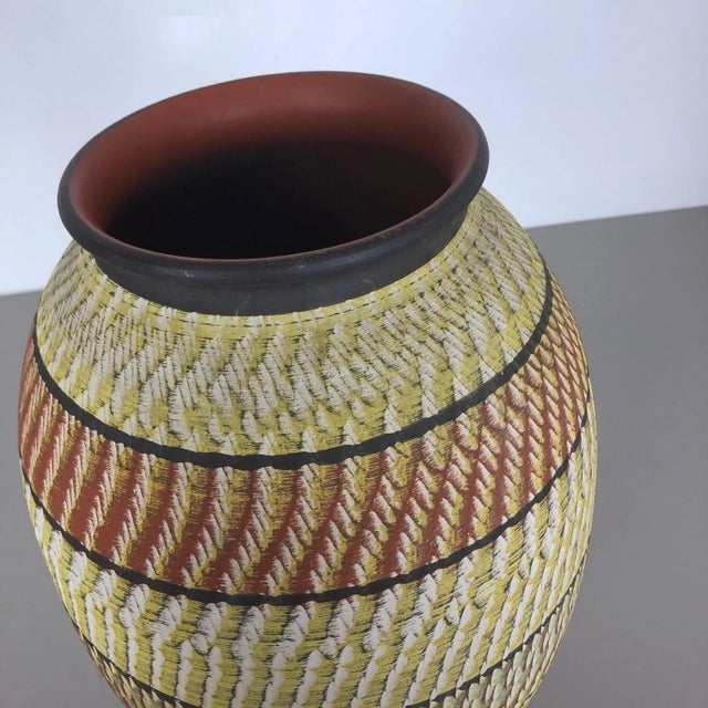 Large Abstract Ceramic Pottery Floor Vase from Zöller and Born, Germany, 1950s For Sale - Image 15 of 18