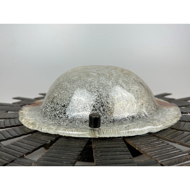 Vintage Brutalist Wall Lamp in Iron and Glass from Honsel Leuchten, 1960s For Sale - Image 15 of 18