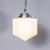 Mouth-Blown Opaline Glass Plumb Bob Pendant Lamp For Sale - Image 4 of 9