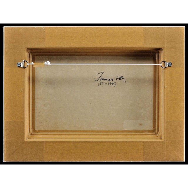 James Fry, Poole Harbour, Purbeck Hills Beyond, Dorset Landscape, Impasto Oil Painting, 1950s, Framed For Sale - Image 4 of 18