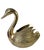 Metal Large Vintage Brass Swan Planters - A Pair For Sale - Image 7 of 8