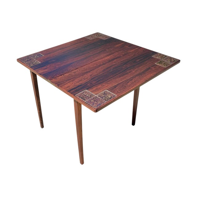 Mid-Century Modern 1960's Svend Langkilde Attributed Folding Table For Sale - Image 3 of 9