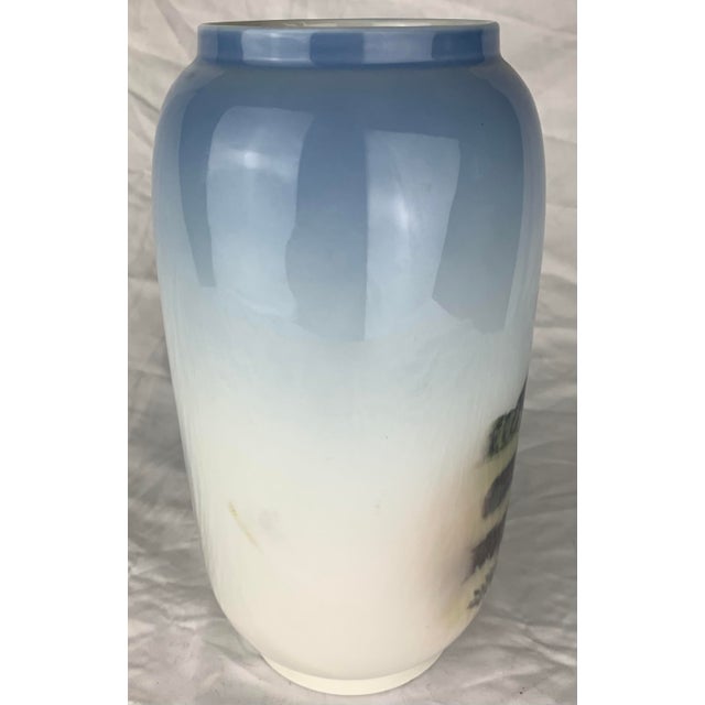 Mid 20th Century Royal Copenhagen Porcelain Art Nouveau Vase For Sale - Image 5 of 7