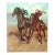 De Voe Signed Impressionist Equestrian Horse Jockeys Oil on Canvas For Sale