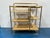 Stylish Baker Laura Kirar Elegante Bar Cabinet. Unfinished, no stone top. Gold frame. Multiple shelves. As is. Original...