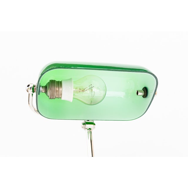 Bauhaus Nickel-Plated Swiveling Banker's Table Lamp, Germany, 1920s For Sale - Image 10 of 18