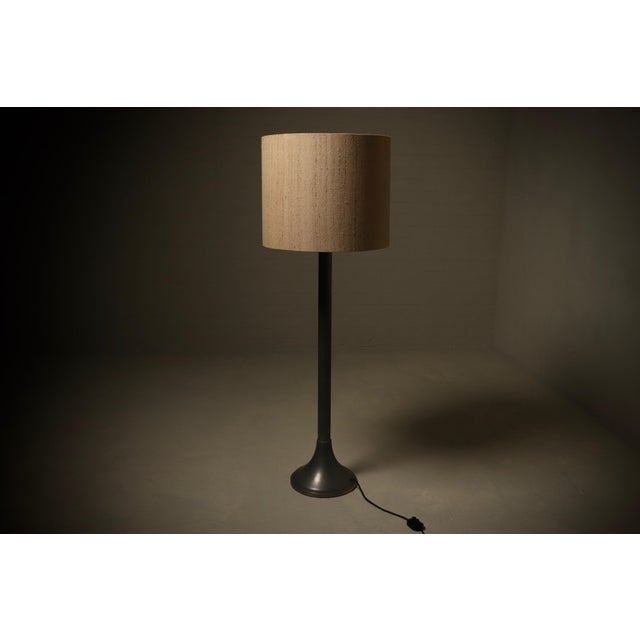 Exceptional and very rare floor lamp designed by Harald Buchrucker in the 1960s. Crafted entirely from pewter, this...