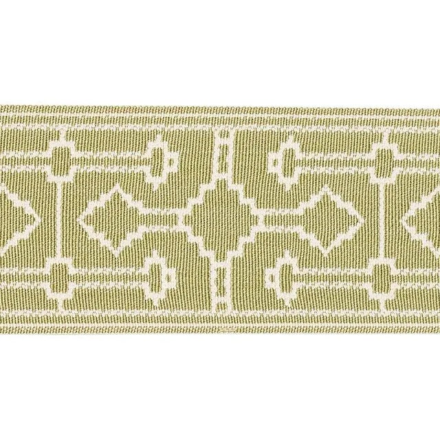 Contemporary Schumacher Filbert Tape in Green For Sale - Image 3 of 3