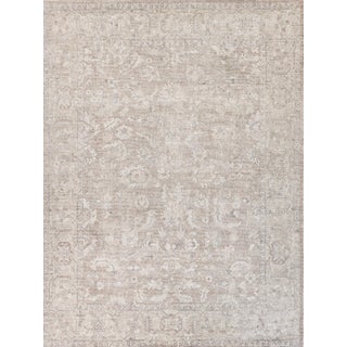 Exquisite Rugs Tuscany Handmade New Zealand Wool & Bamboo Silk Tan Rug-14'X18' For Sale
