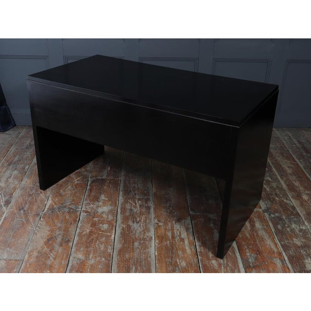 Vintage Art Deco Black Ebonised Desk, 1930s For Sale - Image 11 of 13