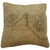Pillow made from a vintage Turkish rug with cotton back. Zipper closure and foam insert provided. Measures: 19'' x 20''.