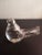 Contemporary 1980s Clear Art Glass Bird Figurine For Sale - Image 3 of 6