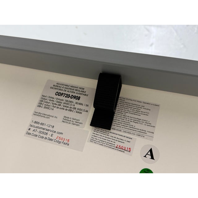 Modern Tresanti Geller Adjustable Height Desk For Sale - Image 3 of 12